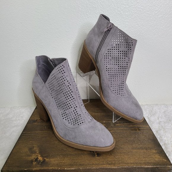 DV by Dolce Vita Shoes - DV by Dolce Vita Jet Ankle Boot Gray Stella Suede